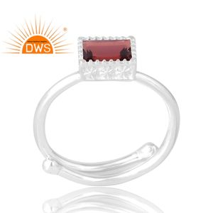 Anillo de piedras preciosas de granate Natural de Plata de Ley 925 más vendido, joyería personalizada para mujer, regalo para ella - Product Image 1