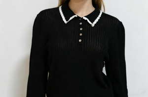 Suéter de Punto Casual para Mujer, Cuello Redondo, Cierre de Cremallera, Manga Larga, OEM y ODM - Product Image 5