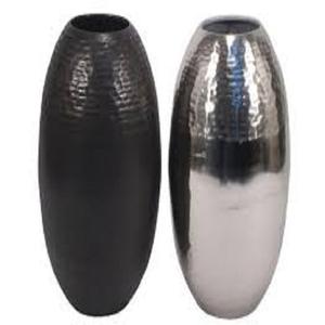 แจกันดอกไม้แจกันลายดวงจันทร์สีดำด้านสำหรับตกแต่งบ้าน (9x4.5นิ้ว) แจกันดอกไม้โลหะแจกันทรงดวงจันทร์ - Product Image 2