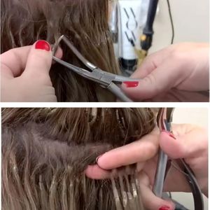 Herramientas profesionales para extensiones de cabello, alicates para quitar cuentas, alicates para extensiones de cabello plateados, alicates para quitar el cabello con cuentas de acero inoxidable - Product Image 2
