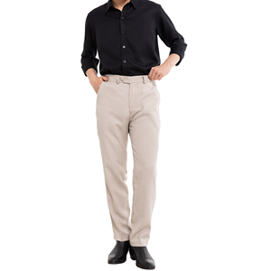 Vente en gros de collants pour hommes en polyester 100% léger, tissés, vintage, couleur kaki, Oxford, personnalisables avec logo ODM, taille Vietnam - Product Image 3