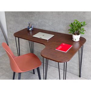 L-Shaped <b>Desk</b> (120x80cm) and Harmoor CB68197 Plastic Chair Combo Set for <b>Computer</b> Use - Product Image 4
