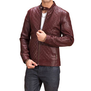 Chaqueta de cuero de hombre de alta calidad con logotipo personalizado nuevo estilo cremallera moda invierno exterior con diseño personalizado - Product Image 1