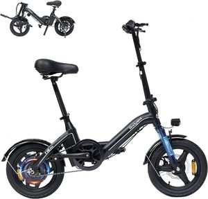 NEW 14" Mini Foldable Commuter Electric Bike for Adults - 500W Peak Motor 36V 10.4Ah Battery 20 MPH - Product Image 1