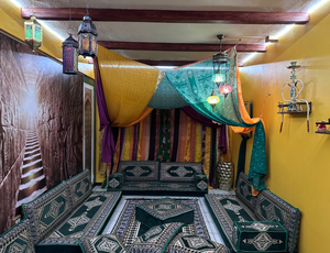 Rideaux à baldaquin Bohème Vintage Sari Saree personnalisables avec moustiquaire pour décoration intérieure ou camping - Product Image 2