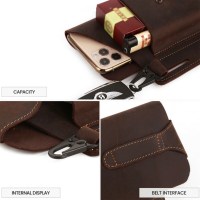 Étui en cuir véritable à Grain riche fabriqué en usine OEM