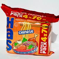 Nouilles instantanées chinoises HES à la farine de blé, format familial 4x70g, préparation en 3 minutes