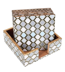 Nouveauté, sous-verres en MDF de haute qualité, respectueux de l'environnement, avec des motifs personnalisés imprimés, avec support, fabriqués en Inde - Product Image 3