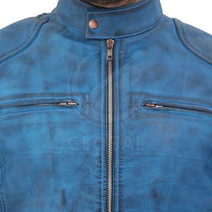 Nueva moda para hombre, chaqueta de cuero ecológica transpirable a prueba de viento, cuello levantado, personalizable, superventas, ropa de invierno - Product Image 5