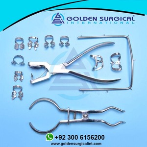 Kits de presa de goma dental Juego de instrumentos quirúrgicos-Equipo de laboratorio de Odontología de ortodoncia Agarre ergonómico de acero inoxidable Certificado CE - Product Image 6