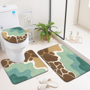 Custom Printed Bath <b>Mat</b> <b>Bathroom</b> Rug <b>Set</b> for <b>Bathroom</b> Non-Slip Shower Curtain Bath <b>Mat</b> - Product Image 6
