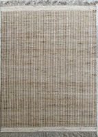 Tapis en jute et coton tissé à la main, léger, réversible, antidérapant, à poils plats et texturés, design moderne, prix d'usine, vente chaude