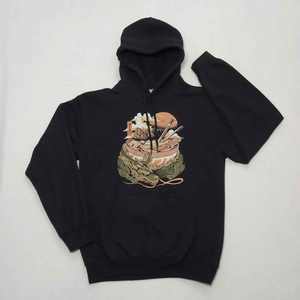 เสื้อฮู้ดสวมหัวของผู้ชาย2025 OEM โลโก้100% โพลีเอสเตอร์แขนยาวสำหรับฤดูหนาว - Product Image 1