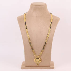 Mangalsutra plaqué or avec pendentif, saison de mariage, cadeau traditionnel et d'occasion spéciale pour les femmes, chapado en oro oro laminado - Product Image 1
