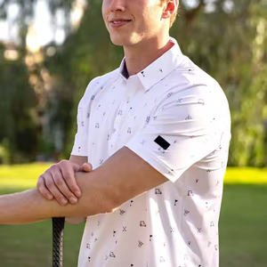 . Polo de golf pour hommes style manches courtes avec col conçu pour les sports de plein air de voyage de fitness et le confort décontracté - Product Image 6