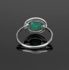 Oval <b>Turquoise</b> <b>Ring</b> 925 Sterling Silver <b>Ring</b> Jewelry Handmade Jewelry Gift Authentic Natural Gemstone for Unique Jewelry - Product Image 4