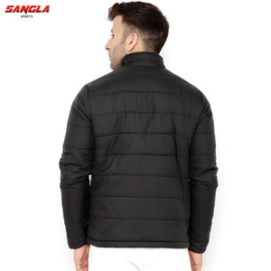 Veste matelassée d'hiver de style High Street pour hommes veste en duvet chaude de haute qualité avec col montant et tissu en toile vente en gros - Product Image 4