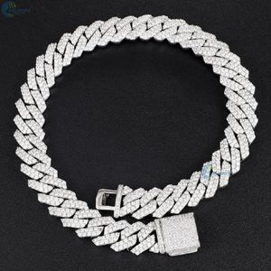 VVS1 Lab Grown Diamond Hip Hop Bling Collar Personalizado Iced Out 20MM Cadena de Eslabones Cubanos - Product Image 1