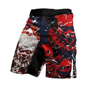 Shorts MMA personnalisés écologiques imprimés en tissu polyester recyclé, processus de sublimation durable, séchage rapide, durables, unisexes - Product Image 3
