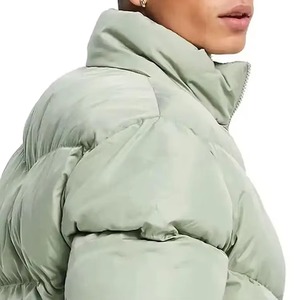 Blouson à bulles personnalisé pour unisexe, taille plus, couleur et logo personnalisés, blouson matelassé imperméable à capuche, logo frontal, haute qualité - Product Image 5