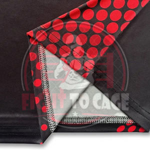 Conjunto de Rashguard de Manga Larga de 2 Piezas, Antibacterial, de Alto Rendimiento, en Spandex/Nylon Estampado, Color Negro y Rojo, para MMA/BJJ, Nueva Llegada - Product Image 3