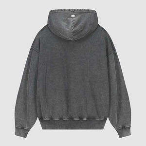 OEM/ODM Service Design Sudadera con capucha para hombre de alta calidad 100% algodón estampado personalizable peso pesado Drop Shoulder Pullover - Product Image 5