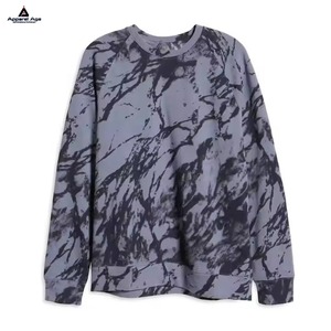 Offre Spéciale hommes décontracté à manches longues sweat cravate teinture col rond couleur unie Sublimation impression vêtements d'hiver sweat de qualité supérieure - Product Image 6