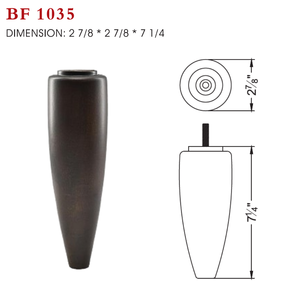 Pieds de canapé traditionnels ronds en bois massif, robustes, faciles à installer pour le salon, la chambre à coucher, meubles de qualité supérieure - Product Image 6