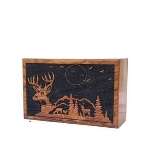 Wooden Urn <b>Box</b> <b>for</b> <b>Pet</b> Human <b>ashes</b> Personalized Cremation Urn <b>for</b> <b>Ashes</b> Tree <b>of</b> Life Urn <b>for</b> MOM and DAD - Product Image 2