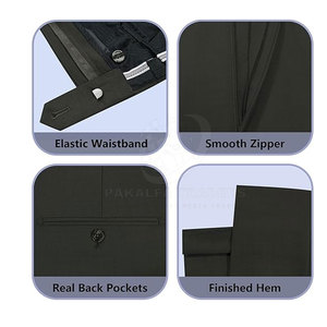 Costumes pour hommes de qualité supérieure, conceptions personnalisées de pantalon et de veste, fabriqués au Pakistan, dernier design, respirant, 3 pièces, en laine peignée, imperméable, double - Product Image 6