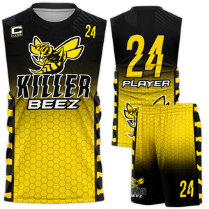 Maillots de lacrosse personnalisés 7V7, uniformes antibactériens, respirants, à séchage rapide, 100% polyester, sans manches, compression, logo personnalisé - Product Image 3