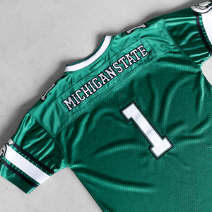 Venta al por mayor de fútbol americano de diseño personalizado Retro Mesh Jersey totalmente sublimación impresa pantalones cortos de gran tamaño más tamaño - Product Image 4