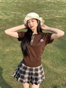 ODM OEM Adolescentes Tallas grandes Camisetas de gofres para mujeres Camiseta de bebé de gran tamaño Bordado de longitud corta Transpirable Tela ecológica - Product Image 2