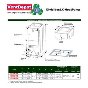 Sistema Split para Auditorios, MXLXN-005, 24000 BTU, 2 Toneladas - Product Image 3