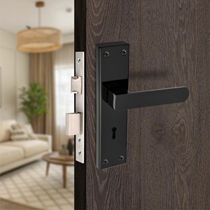 Indian Manufacturer of of 2025 New Design Modern Interior Mortise <b>Lock</b> Door Handle <b>Lock</b> golden or brown color Handle Door <b>Lock</b> - Product Image 3
