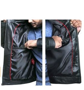 Nueva gran oferta de cuero genuino 2025 chaquetas de cuero de Material de alta calidad para hombres a precio asequible chaqueta de cuero para hombres - Product Image 3