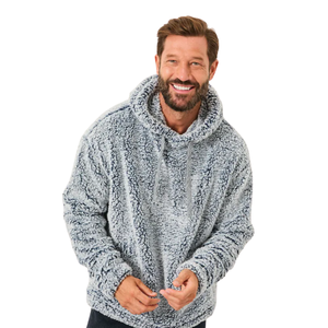 <b>Men</b> Winter <b>Sherpa</b> Fleece Pullover <b>Hoodie</b> Warm Soft Casual Plain Hooded Sweatshirt Long Sleeve Cozy Streetwear Custom Wholesale - Product Image 2