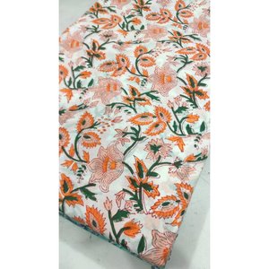 Tela Estampada a Mano para Tapicería y Decoración del Hogar - Tela de Algodón Indio de Alta Calidad con Densidad Personalizable - Product Image 1