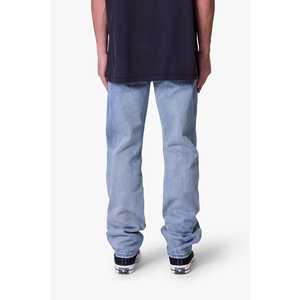 Denim droit épais personnalisé OEM en vrac de haute qualité coupe décontractée délavé vintage bleu indigo fabricant de jeans noirs - Product Image 1