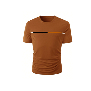 Camiseta de algodón 100% con el logotipo de su marca personalizada al por mayor de alta calidad, camiseta informal Lisa para hombre, camiseta de talla grande de gran tamaño - Product Image 1