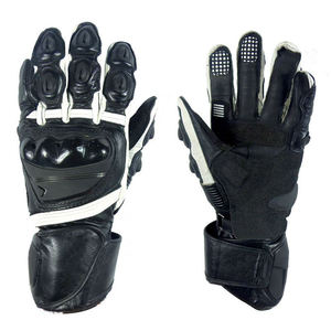 Guantes de moto Cuero Motociclismo Carreras Dedo completo Pantalla táctil Guantes protectores para bicicleta - Product Image 3