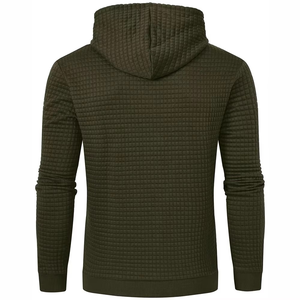 Sweat à capuche gaufré unisexe 100% coton sur mesure nouveau style tissu thermique imprimé hiver livraison directe Streetwear chaud - Product Image 1