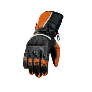 Gants de moto en cuir professionnels Gants de moto vintage en cuir véritable fabriqués au Pakistan - Product Image 4