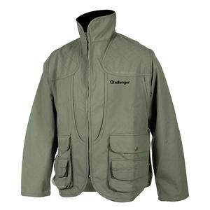 Chaqueta de Caza de Tela Suave de Poliéster con Cuatro Bolsillos de Solapa y Bolsillos Cargo con Cremallera - Product Image 2