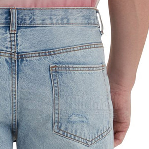 Jean pour homme grande taille 100 % coton, taille mi-haute, léger, décontracté, coupe droite, pour le quotidien et les activités de plein air - Product Image 6