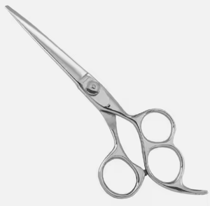 Tijeras profesionales de corte de pelo de peluquero de acero inoxidable tornillo de dedo ajustable de Pakistán tipo de belleza - Product Image 4