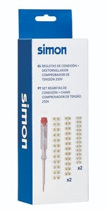 Kit di connessione con tester di tensione per cavi da 4mm, 6mm e 10mm (Simon MI212060) - Product Image 1
