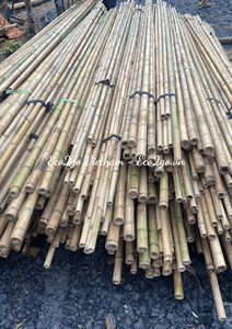 เสาไม้ไผ่ธรรมชาติ100% เสาไม้ไผ่ธรรมชาติเสาตรงทนทานต่อการสร้าง - Product Image 6