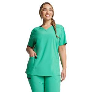 Uniforme d'hôpital à manches courtes, OEM, clinique, femmes, logo personnalisé, ensembles de blouses médicales, toile, écologique, léger - Product Image 1