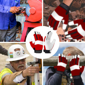 Recién llegado, guantes mecánicos de dedo completo de alta resistencia, guantes de construcción de trabajo mecánico de cuero Flexible a prueba de espinas para jardín - Product Image 5